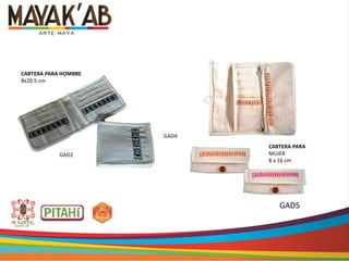 GAD2
CARTERA PARA HOMBRE
8x20.5 cm
CARTERA PARA
MUJER
8 x 16 cm
GAD4
GAD5
 