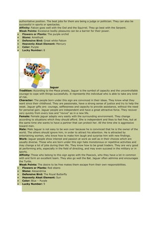 Free mayan astrology chart