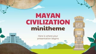 MAYAN
CIVILIZATION
minitheme
Here is where your
presentation begins
 