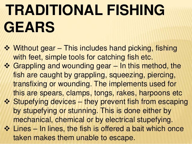 traditional fishing gears