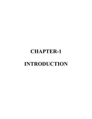 CHAPTER-1
INTRODUCTION
 