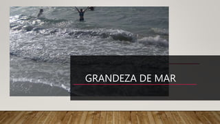 GRANDEZA DE MAR
 