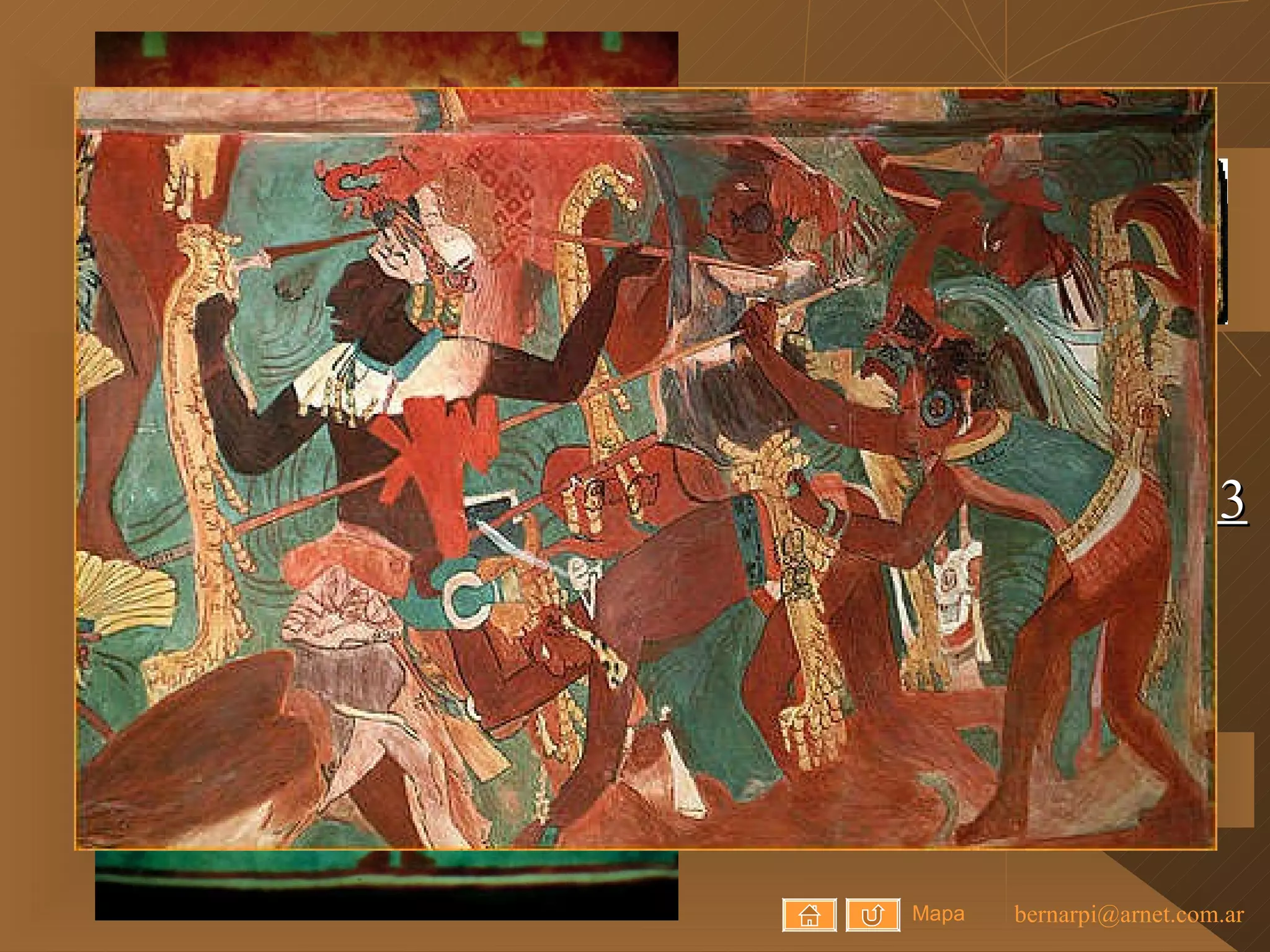Frescos de Bonampak 3 Mapa 