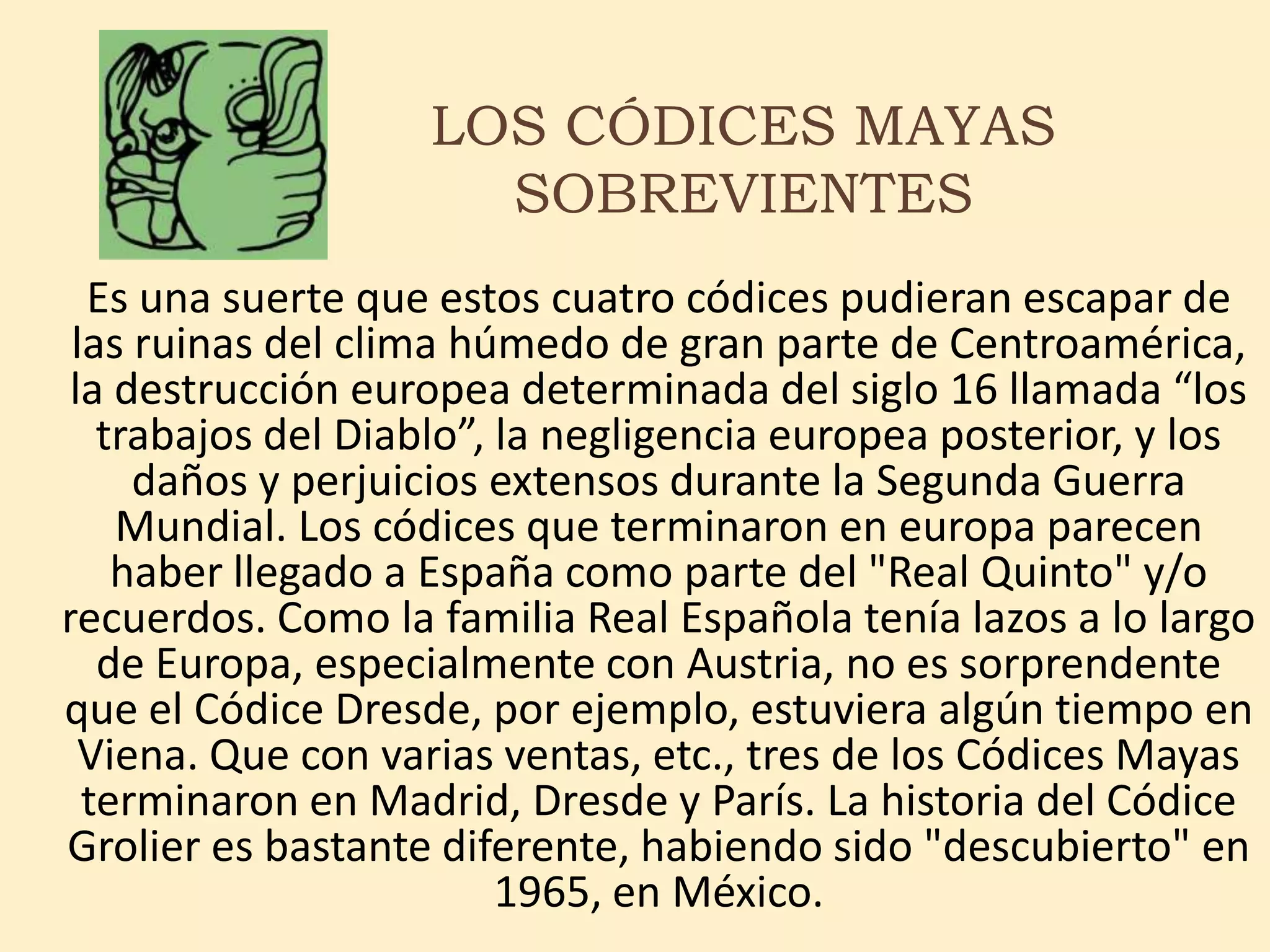 Historia De Los Glifos Mayas Ppt