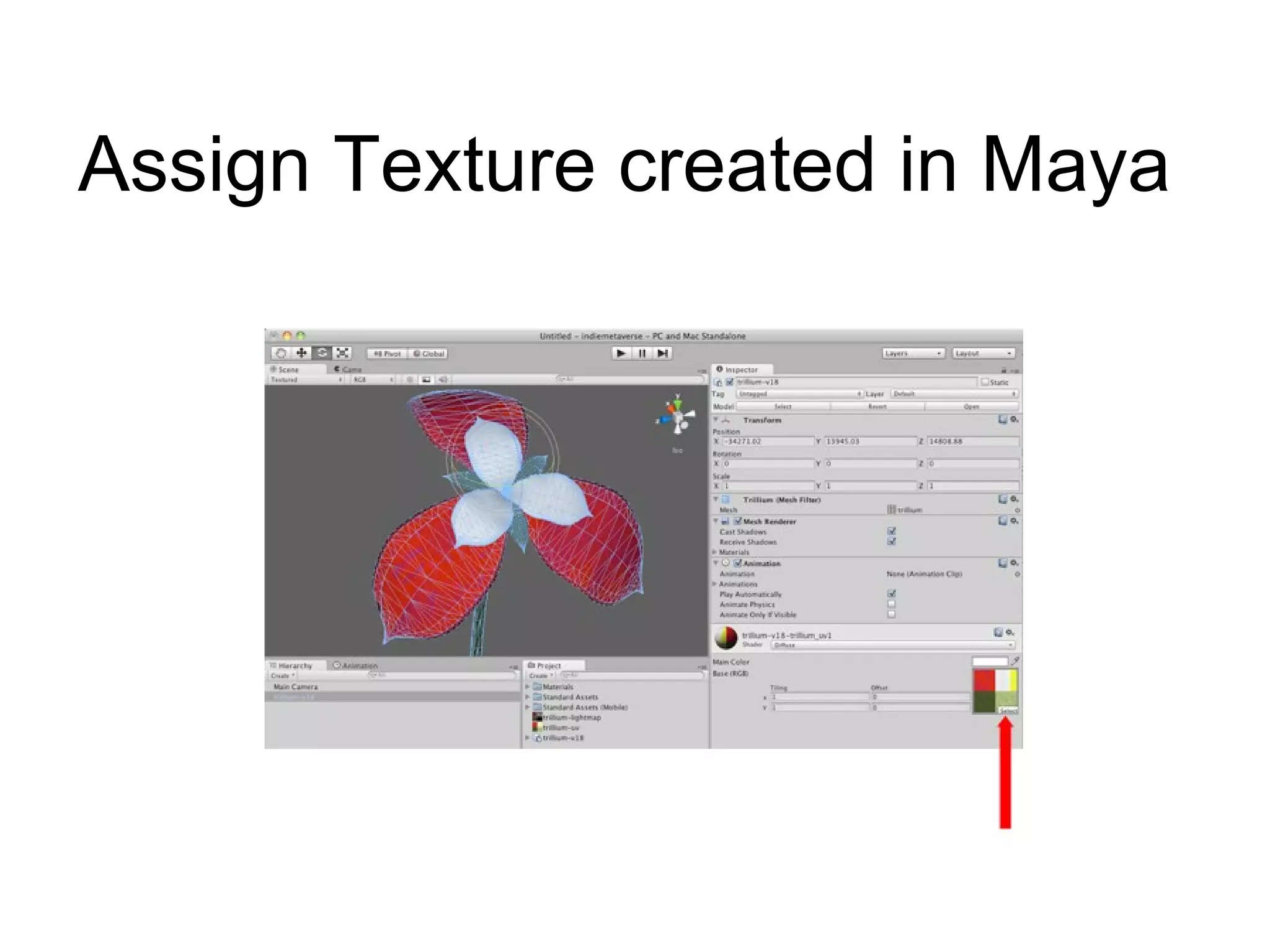 Assign Texture created in Maya 