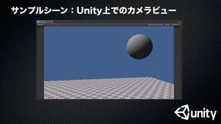 サンプルシーン：Unity上でのカメラビュー
 