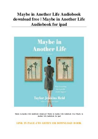 Maybe in Another Life Audiobook
download free | Maybe in Another Life
Audiobook for ipad
Maybe in Another Life Audiobook download | Maybe in Another Life Audiobook free | Maybe in
Another Life Audiobook for ipad
LINK IN PAGE 4 TO LISTEN OR DOWNLOAD BOOK
 