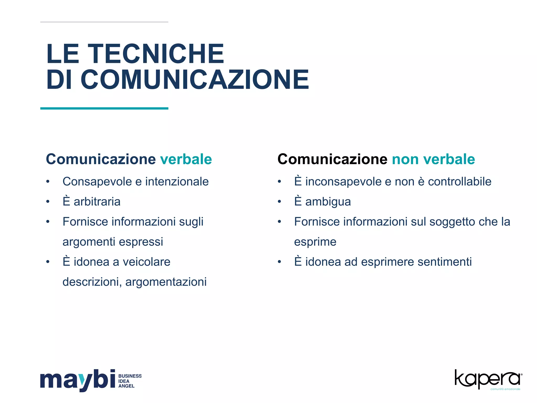 Communication Course I^ parte - (comunicazione verbale, paraverbale