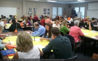 Matt Mayfield . Dec 2013 . image: http://www.albemarle.edu/news/397/511/QEP-Brainstorming-Session-at-COA

 