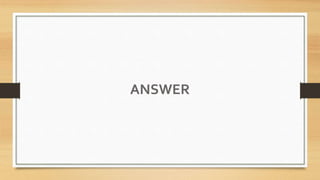 ANSWER
 