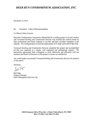 May mgmt letter of rec