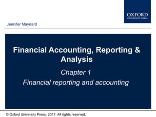Chapter 1 Financial Accounting Reporting and Analysis | PPT