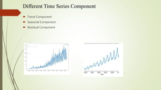 Different Time Series Component
 Trend Component
 Seasonal Component
 Residual Component
 