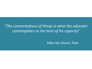 Strategies to connect feedback
• Cyclical coversheets with self-evaluation
• Multi-stage tasks with feedforward
• Feedback synthesis tasks
• Curriculum design strategies
 