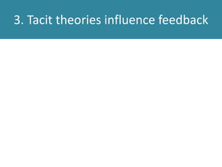 Take five: in pairs
• What is your view of
giving personal
feedback?
• What challenges does it
pose?
 
