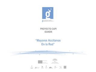 PROYECTO CAPI GUADIX “ Mayores Accitanos En la Red” 