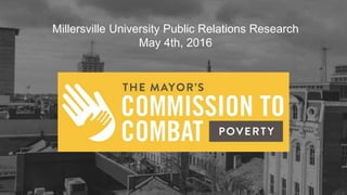 Millersville University Public Relations Research
May 4th, 2016
 
