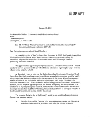 Mayor s draft letter to metro(1)
