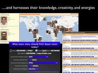 .....and harnesses their knowledge, creativity, and energies
 