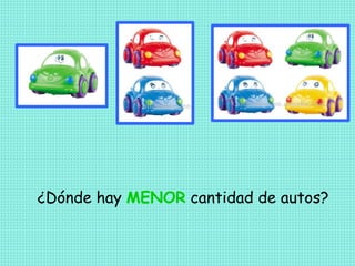¿Dónde hay MENOR cantidad de autos?