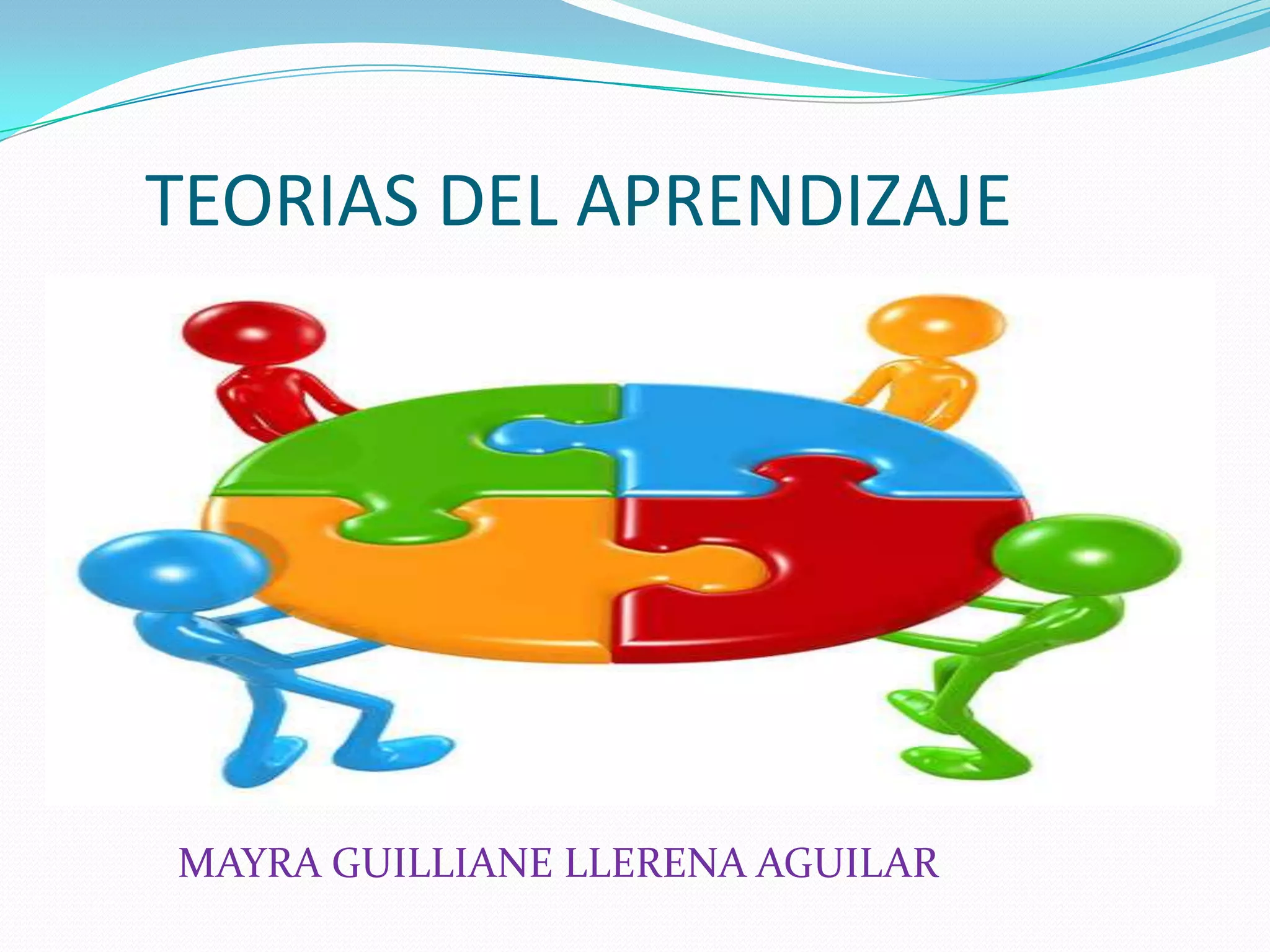 TEORIAS DEL APRENDIZAJE
MAYRA GUILLIANE LLERENA AGUILAR