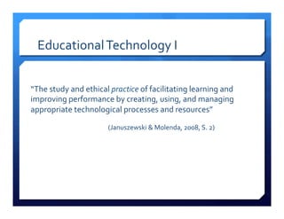 Mediendidaktik and Educational Technology