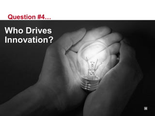 RACKSPACE® HOSTING | WWW.RACKSPACE.COM
Question #4…
14
Who Drives
Innovation?
 