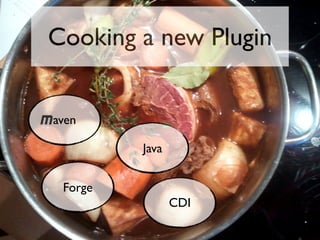 Cooking a new Plugin
aven
Java
Forge
CDI

 