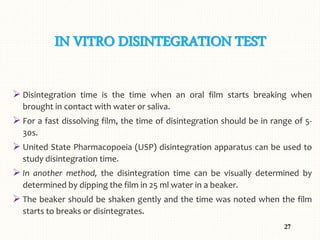 Mouth Dissolving Film | PPTX
