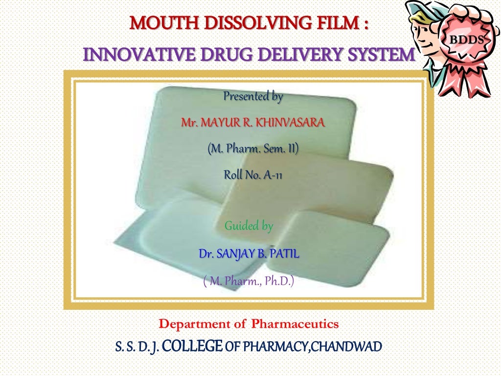 Mouth Dissolving Film