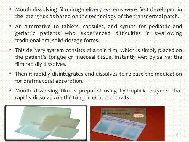 Mouth dissolving film thesis picture