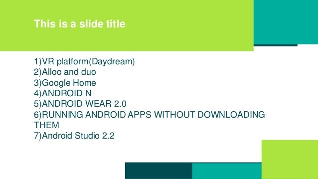 Google I O 16 Key Notes