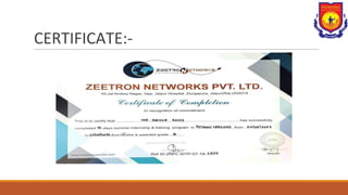 CERTIFICATE:-
 