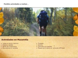 Posibles actividades a realizar…