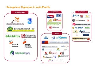 Recognized Signature in Asia-Pacific
 