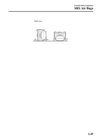 Roll-over 
Essential Safety Equipment 
SRS Air Bags 
2-49 
 