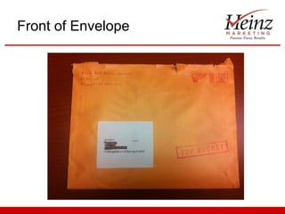 Front of Envelope
 