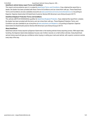 Autocheck Sample Report Mazda rx7 | PDF