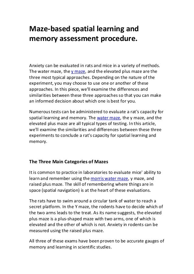 Mazebased spatial learning and memory assessment procedure.pdf
