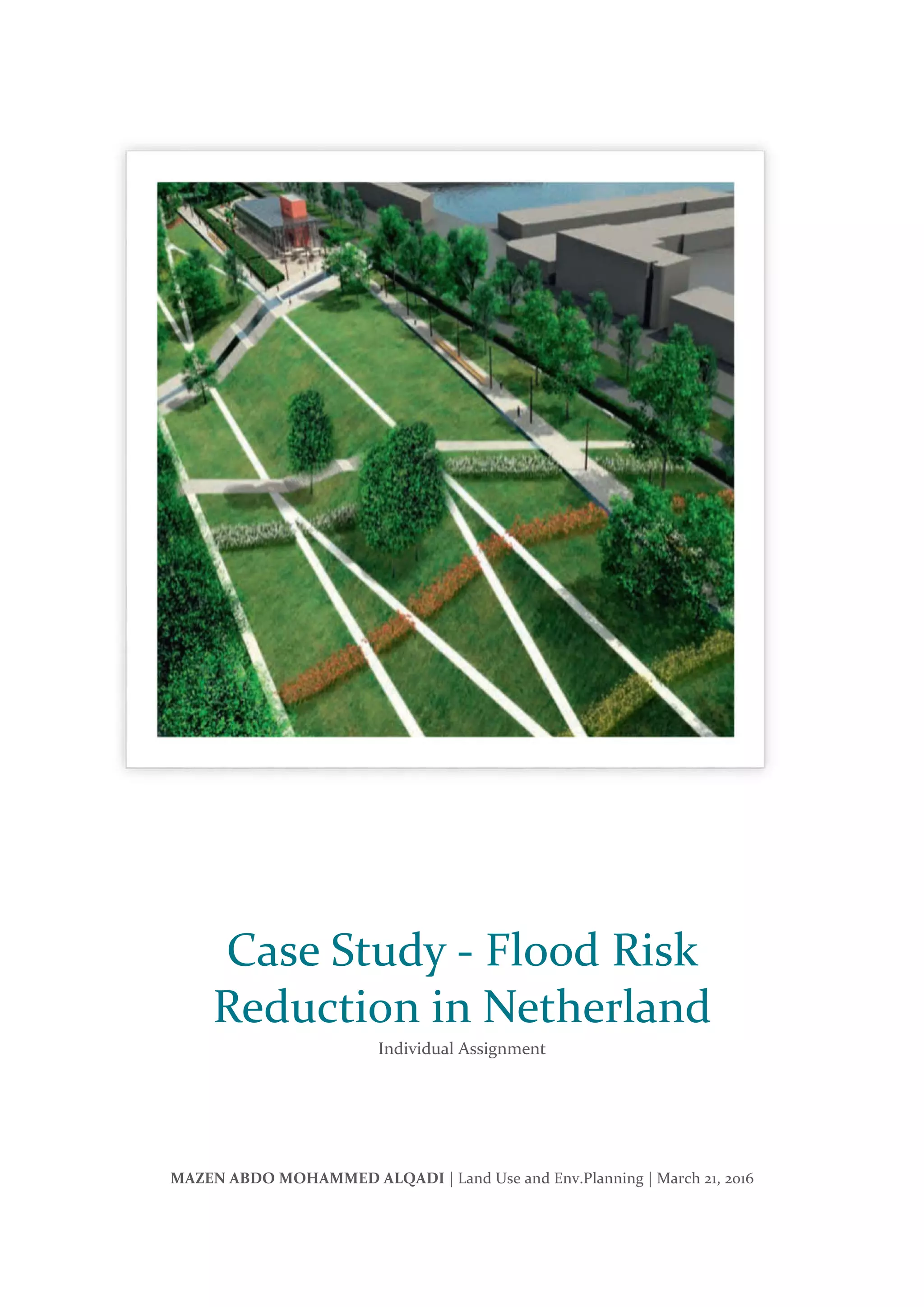 [Mazen alqadi]case study flood risk reduction in netherland | PDF