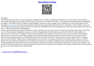Code a Maze Runner In Java