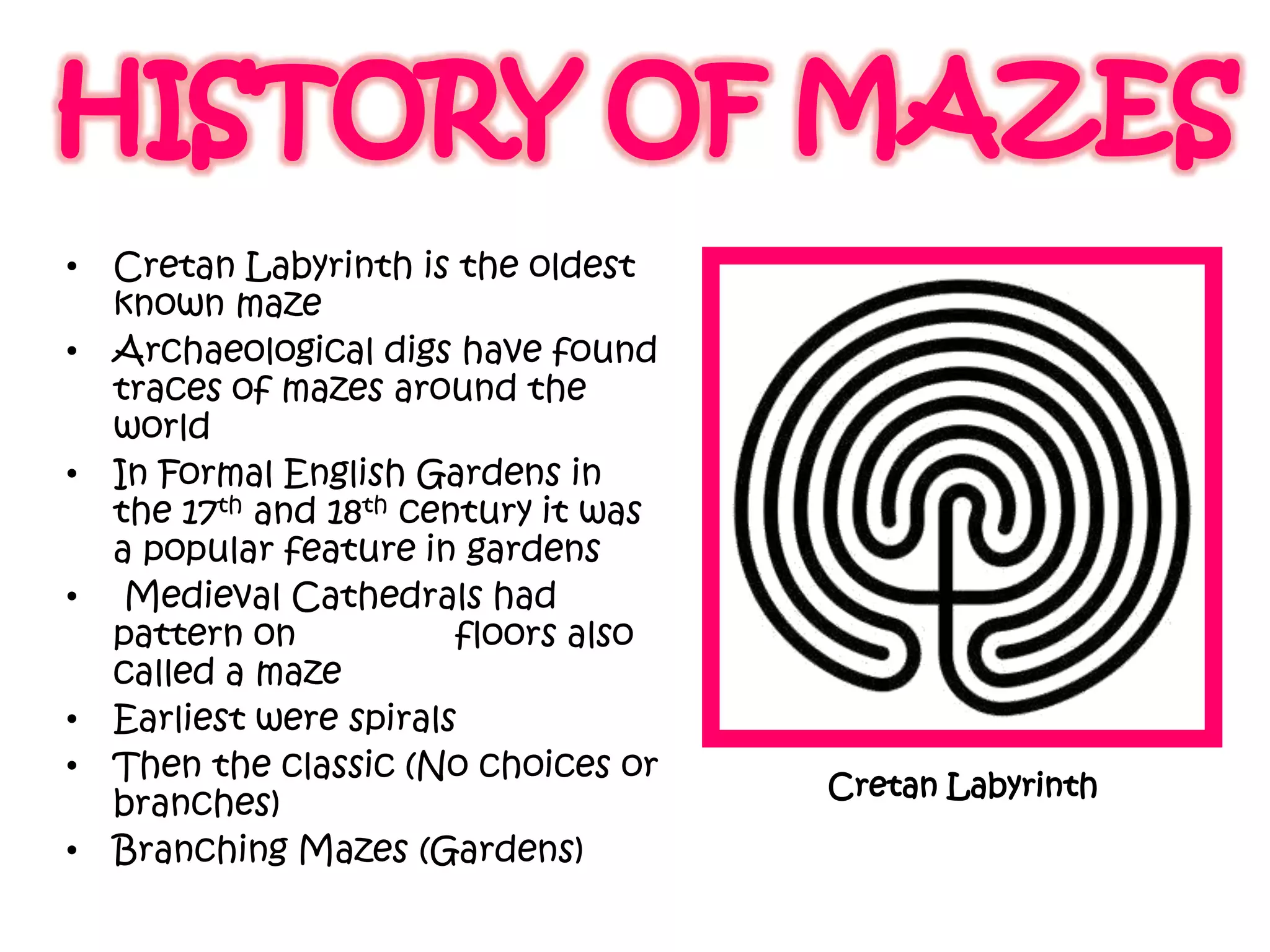 Mazes presentation | PPTX