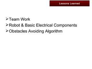 Maze solver robot presentation | PPT