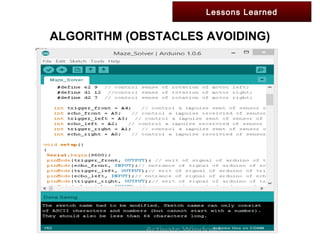 Maze solver robot presentation | PPT