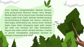Maxhab Sejarah mazhab Hanbali seorang Ahli Fiqih .pptx
