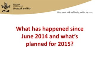 Maziwa Zaidi overview  and plans for 2015