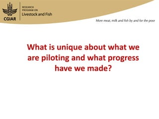 Maziwa Zaidi overview and update: Tanzania smallholder dairy value chain development program