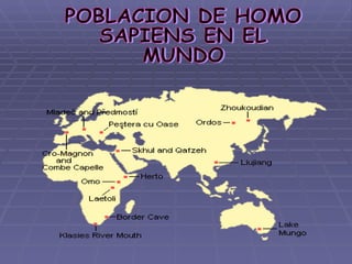 POBLACION DE HOMO SAPIENS EN EL MUNDO 