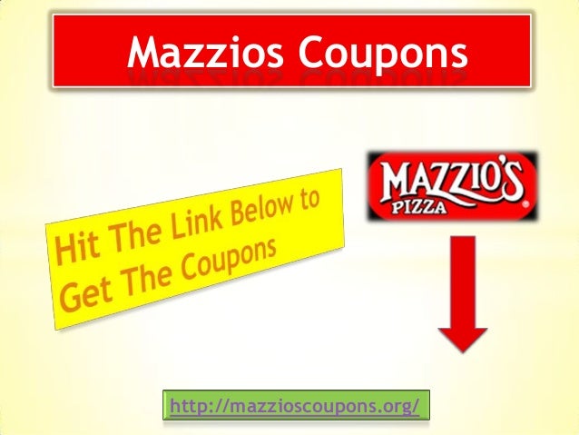 Mazzios coupons