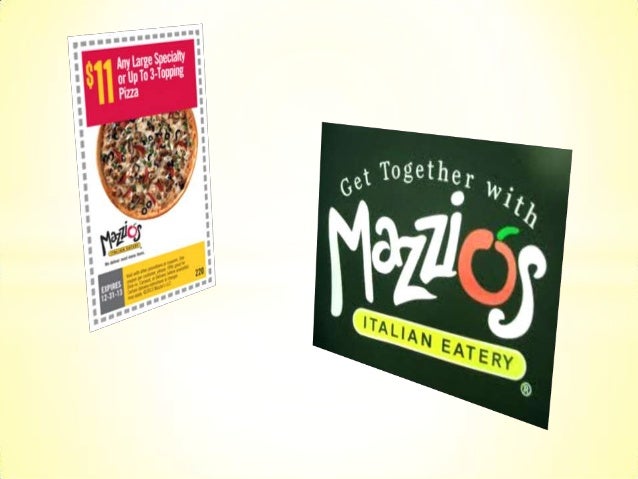 Mazzios coupons